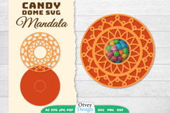 Mandala Candy Dome SVG | Candy Holder SVG BUNDLES Product Image 2