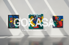 Gokasa - Modern Geometric Display Font Product Image 1