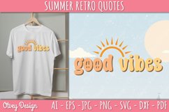 Summer Retro Quotes SVG| Retro Summer SVG Product Image 1