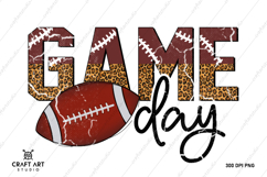 Football PNG Design | Game Day Sublimation |Football Clipart Product Image 2