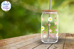 Libbey Glass 16oz | 20oz | Spring Flowers Glass Cup Wrap Product Image 2