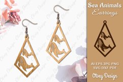 Keychain Sea Animals Lasercut SVG Bundle 12 Designs Product Image 2