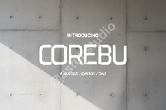 Corebu - Modern Geometric Sans Serif Typeface Product Image 1