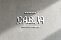 Dabija - Sophisticated Modern Serif Font Product Image 1