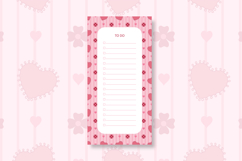 To do list template with Hearts &amp; Floral | To do list Product Image 1