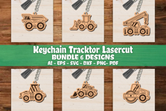 Keychain Tracktor Lasercut BUNDLES Product Image 1