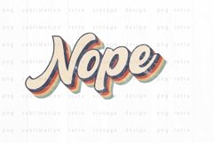 Retro Nope PNG Sublimation Product Image 2