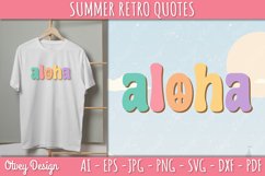 Summer Retro Quotes SVG| Retro Summer SVG Product Image 1