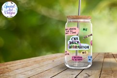 Daily Affirmations | CNA Affirmations | 16oz Glass Can Product Image 2