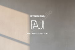 Faji - Elegant Modern Sans Serif Typeface Product Image 2