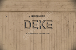 Deke - Modern Geometric Display Font Product Image 1