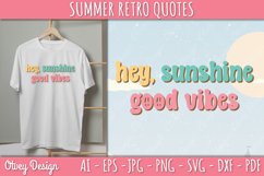 Summer Retro Quotes SVG| Retro Summer SVG Product Image 1