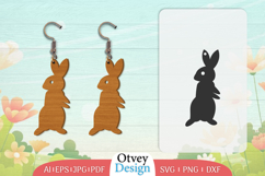 Earring Rabbit Lasercut | Happy Easter Lasercut Product Image 1