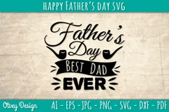 Happy Father's Day SVG | Happy Father's Day Cricut File Product Image 2