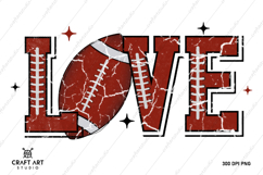 Football Love Sublimation PNG | Sublimation T Shirt Design Product Image 2