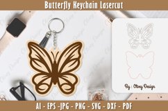 Butterfly Keychain Lasercut Product Image 1