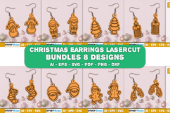 Christmas Earrings Lasercut BUNDLES Product Image 1