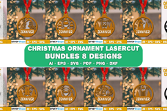 Christmas Ornaments SVG Layered Lasercut BUNDLES 8 DESIGNS Product Image 1