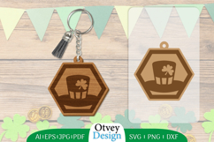 Keychain St Patrick&#039;s Day Lasercut Product Image 1