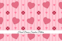 Romantic Heart &amp; Floral Seamless Pattern | Heart Pattern Product Image 1