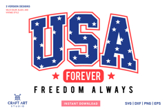 4th of July Patriotic SVG | USA Flag Design File Product Image 1