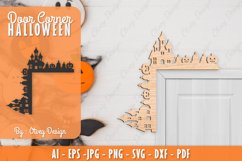 Halloween Door Corner Decoration Lasercut File Product Image 1