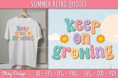 Summer Retro Quotes SVG| Retro Summer SVG Product Image 1