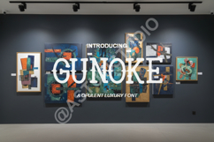Gunoke - Modern Geometric Display Sans Product Image 4