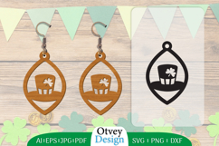 St Patrick&#039;s Day Earrings LaserCut File BUNDLE Product Image 2