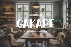 Gakape - Bold Modern Sans Serif Typeface Product Image 1
