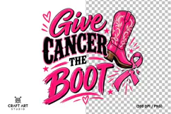 Breast Cancer Boot PNG, Breast Cancer Sublimation Design Product Image 2