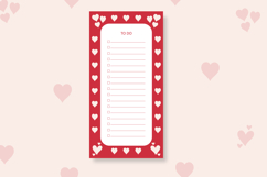 To do list template with Hearts | To do list Product Image 1