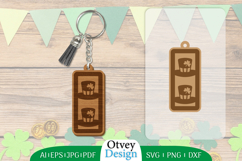 Keychain St Patrick&#039;s Day Lasercut Product Image 1