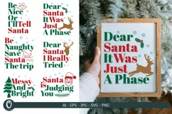 Vintage Christmas Signs SVG, DXF, EPS, Png Cut Files Product Image 1