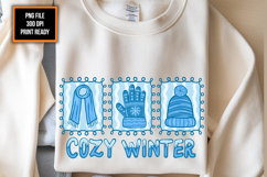 Cozy Winter Coquette Frame, Winter Clipart, Winter Png Product Image 1