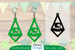 St Patrick&#039;s Day Earrings LaserCut File BUNDLE Product Image 14