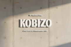 Kobizo - Modern Geometric Sans Serif Typeface Product Image 1