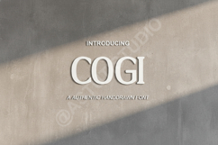 Cogi - Modern Geometric Sans-Serif Typeface Product Image 1