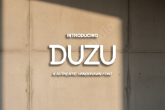 Duzu - Modern Geometric Sans Serif Typeface Product Image 1