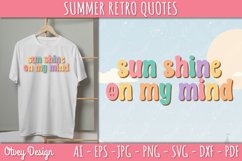 Summer Retro Quotes SVG| Retro Summer SVG Product Image 1