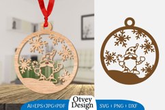 Christmas Gnome Ornament Lasercut BUNDLE Product Image 2