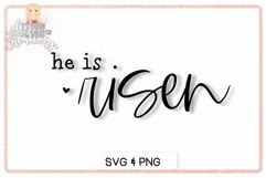 He Is Risen - Christian svg Product Image 6