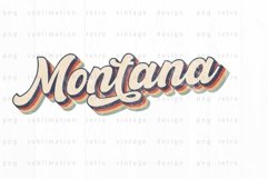 Montana Sublimation Design | PNG | Retro Product Image 2