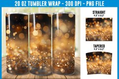 Golden Bokeh Tumbler Wrap | Bokeh Tumbler | Tumbler Wrap Product Image 1