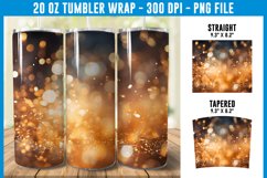 Golden Bokeh Tumbler Wrap | Bokeh Tumbler | Tumbler Wrap Product Image 1