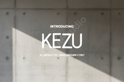 Kezu - Modern Geometric Sans Serif Typeface Product Image 1