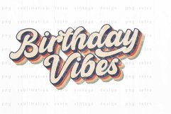 Birthday Vibes PNG Sublimation Product Image 1
