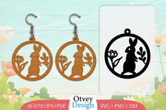 Earring Rabbit Lasercut | Happy Easter Lasercut Product Image 1