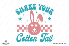 Shake Your Cotton Tail T Shirt | Easter SVG Design Product Image 2