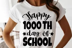 Happy 1000 days of school SVG, 1000 days teacher shirt SVG Product Image 4